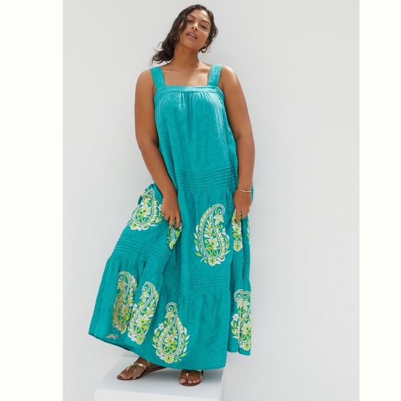 Anthropologie Felicity Embroidered Maxi Dress - Picture 4 of 14